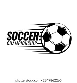 Soccer ball football tournament icons. Symbol or emblem. vector illustration