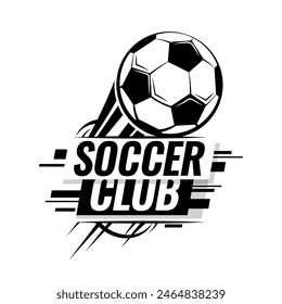 Soccer ball football tournament icons. Symbol or emblem. vector illustration