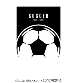 Soccer ball football tournament icons. Symbol or emblem. vector illustration