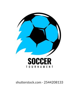 Soccer ball football tournament icons. Symbol or emblem. vector illustration