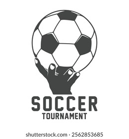 Soccer ball football tournament logo, Soccer ball football tournament icon, symbol, vector, Soccer ball logo, Soccer ball icon.
