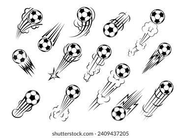 Soccer ball football tournament set icons. Symbol or emblem. vector illustration