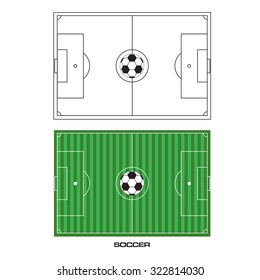 Soccer ball. Football Vector.