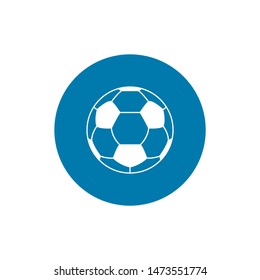 Soccer ball. Football. Vector icon isolated on white background. Flat vector illustration.