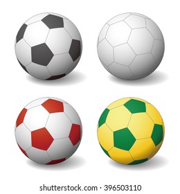 soccer ball, football, vector illustration