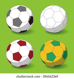 soccer ball, football, vector illustration