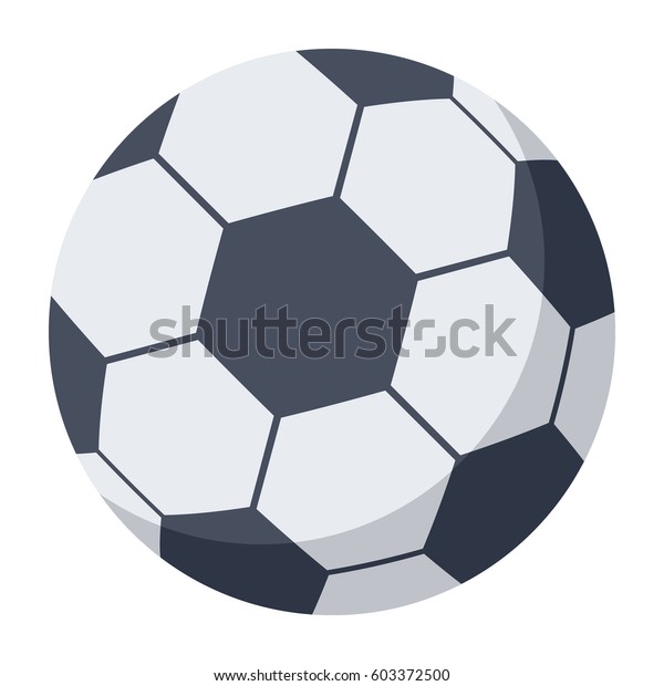 サッカーボール サッカーボール 平たいスタイルのベクターイラスト のベクター画像素材 ロイヤリティフリー