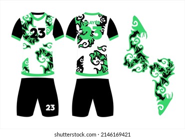 Soccer ball or Futsal Jersey with abstract design 