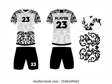 Soccer ball or Futsal Jersey with abstract design 