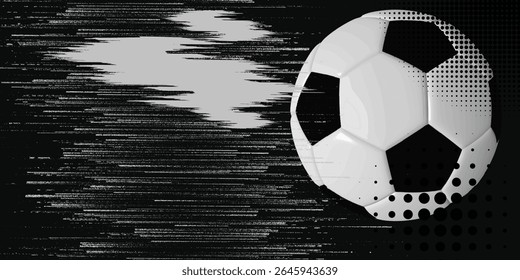 Soccer ball and gal net illustration combined pencil sketch and watercolor sketch.