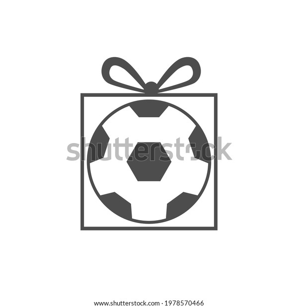Soccer Ball Gift Box Can Be Stock Vector (Royalty Free) 1978570466
