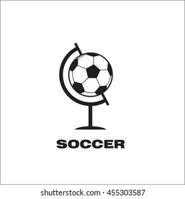 soccer ball as globe