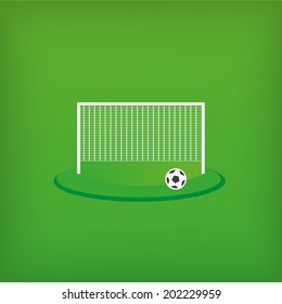 soccer ball and goal