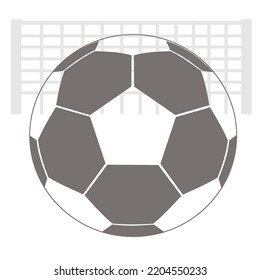 soccer ball with soccer goal
