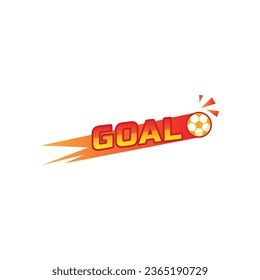 Soccer ball goal vector design template