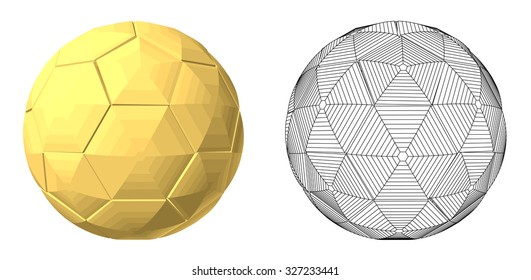 soccer ball gold