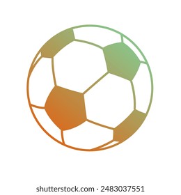 Soccer Ball Gradient Art Vector