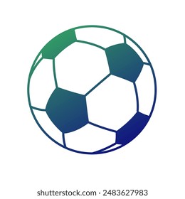 Fußball Ball Gradient Art Vektorgrafik