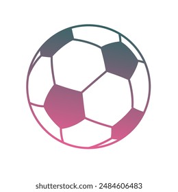 Soccer Ball Gradient Art Vector
