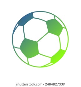 Fußball Ball Gradient Art Vektorgrafik