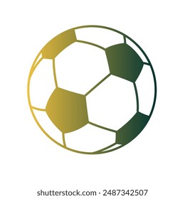 Soccer Ball Gradient Art Vector