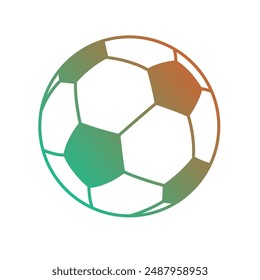 Soccer Ball Gradient Art Vector