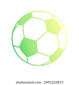 Vector de arte de degradado de bola de fútbol