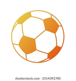 Vector de arte degradado de balón de fútbol