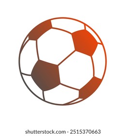 Vector de arte degradado de balón de fútbol
