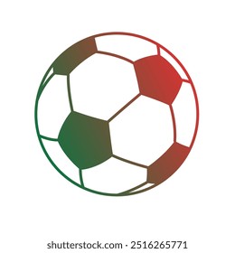 Fußball Ball Gradient Art Vektor