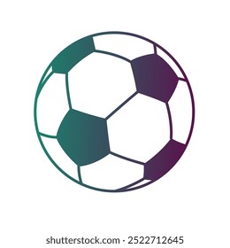 Soccer Ball Gradient Art Vector