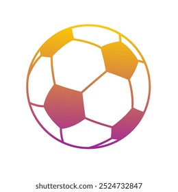 Vetor de Arte Gradiente de Bola de Futebol