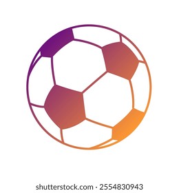 Soccer Ball Gradient Art Vector