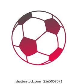 Soccer Ball Gradient Art Vector