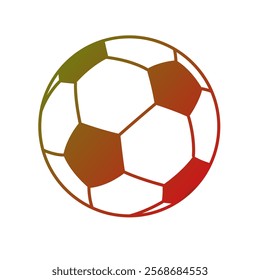 Soccer Ball Gradient Art Vector