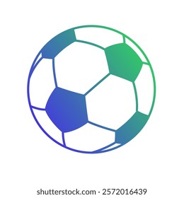 Soccer Ball Gradient Art Vector