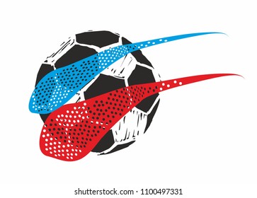 soccer ball graphic design vector art
