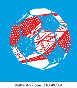 soccer ball graphic design vector art