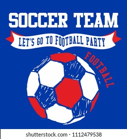 Soccer ball graphic design vector art