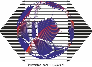 soccer ball graphic design vector art