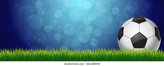 Soccer Ball with grass