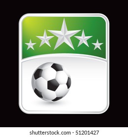Fußball-grüner Stern-Hintergrund