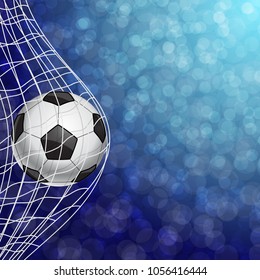 Soccer ball in a grid