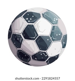 soccer ball hexagon backdrop icon isolated