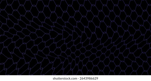 Soccer ball hitting the net, vector banner for football design. Vector template.