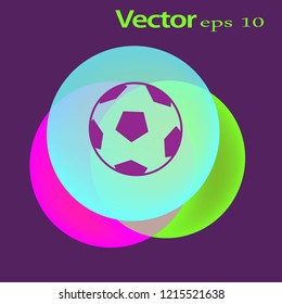 Soccer ball. Icon.