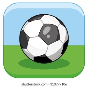 Soccer ball icon.