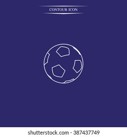 Soccer ball icon.