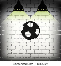 Soccer ball icon.