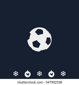 Soccer ball icon.